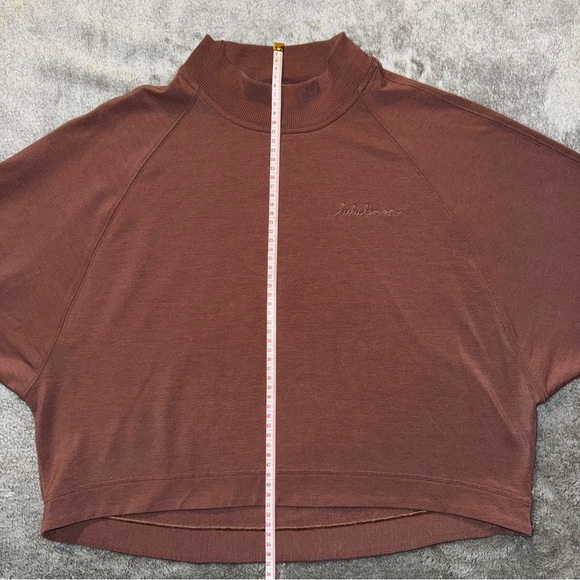 lululemon athletica Up High Pullover Sweatshirt - Mock Neck - Spanish Oak - Picture 14 of 14